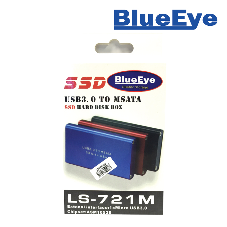 BlueEye USB3.0 to MSata Enclosure (LM-721M)